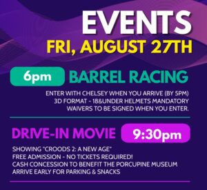 Sports Days - Barrel Racing & Drive-In Movie @ Porcupine Place Sports Grounds
