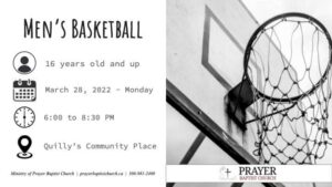 Men's Basketball @ Quilly's Community Place - Gymnasium