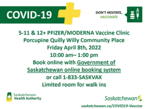 COVID-19 Vaccination Clinic @ Quilly's Community Place (QCP)
