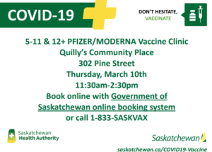 COVID-19 Vaccine Clinic @ Quilly's Community Place