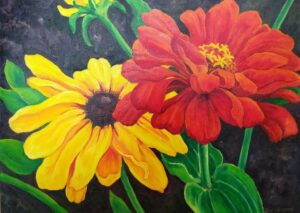 Flower Garden of Paintings - An Art Show by Rose Steadman @ Hall @ Greenwater Lake Provincial Park