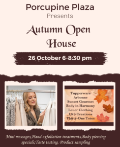 Porcupine Plaza Autumn Open House @ Porcupine Plaza