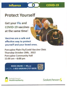 Flu/Covid-19 Vaccine Clinic @ Porcupine Plain Community Hall