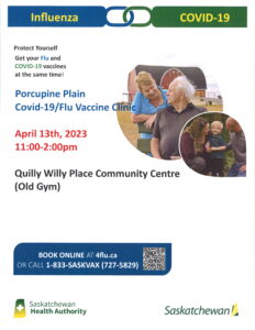 Flu & Covid-19 Vaccine Clinic @ Quilly's Community Place (QCP) - Gymnasium