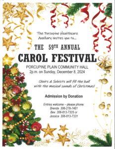 Carol Festival @ Porcupine Plain Community Hall