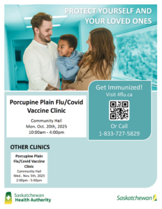 Flu/Covid Vaccine Clinic @ Porcupine Plain Community Hall