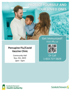 Flu & Covid Vaccine Clinic @ Porcupine Community Hall