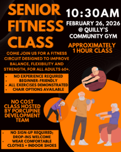 Seniors Fitness Class @ Quilly's Community Place (QCP) - Gymnasium