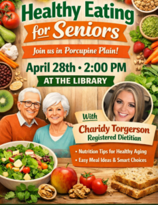 Healthy Eating for Seniors @ Porcupine Plain Public Library at Quilly's Community Place (QCP)