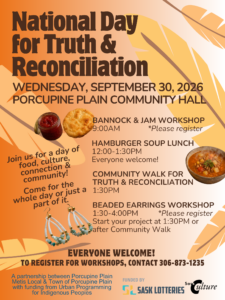 Bannock, Jam & Beading Workshops @ Community Hall